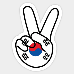 South Korea V Sign Sticker